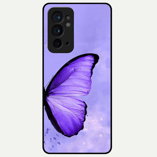  Violet Dream Wing Glass Case For OnePlus 9RT back cover – full design glossy printed glass finish