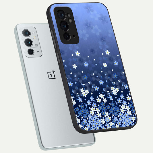  Blue Starry phone case For OnePlus 9RT showing premium glass back cover with detailed artwork