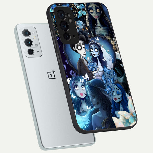  Butterfly Ghost Soul phone case For OnePlus 9RT showing premium glass back cover with detailed artwork