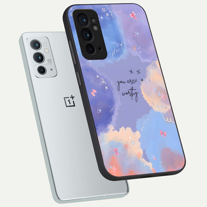  Celestial Cloud Magic phone case For OnePlus 9RT showing premium glass back cover with detailed artwork