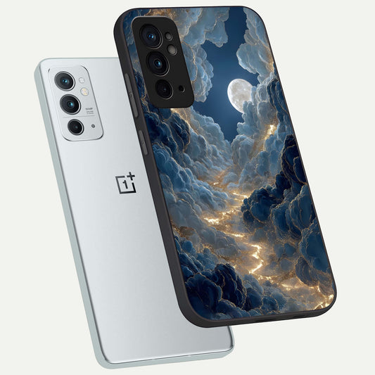  Celestial Cloud Road phone case For OnePlus 9RT showing premium glass back cover with detailed artwork