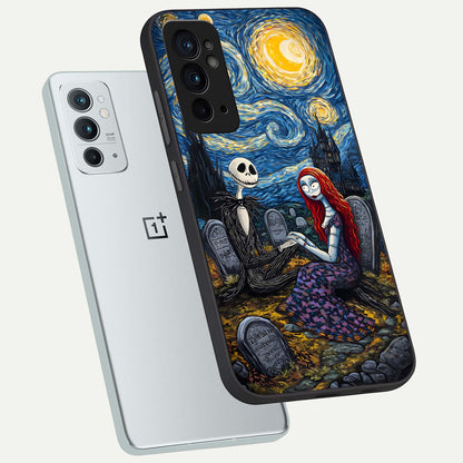  Eternal Night Love phone case For OnePlus 9RT showing premium glass back cover with detailed artwork