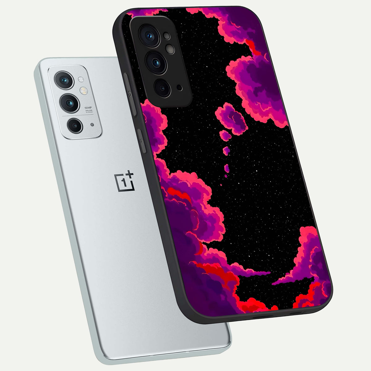  Galaxy Dream Frame phone case For OnePlus 9RT showing premium glass back cover with detailed artwork