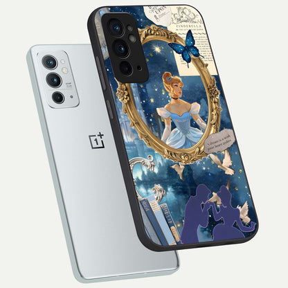  Midnight Queen phone case For OnePlus 9RT showing premium glass back cover with detailed artwork