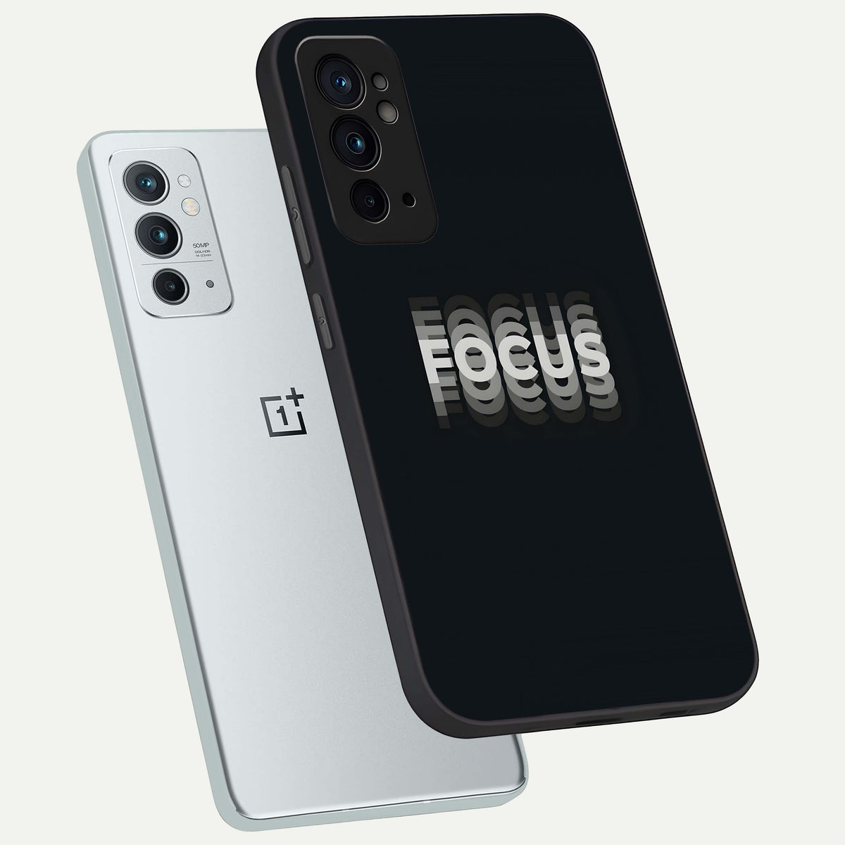  Mono Focus Vision phone case For OnePlus 9RT showing premium glass back cover with detailed artwork