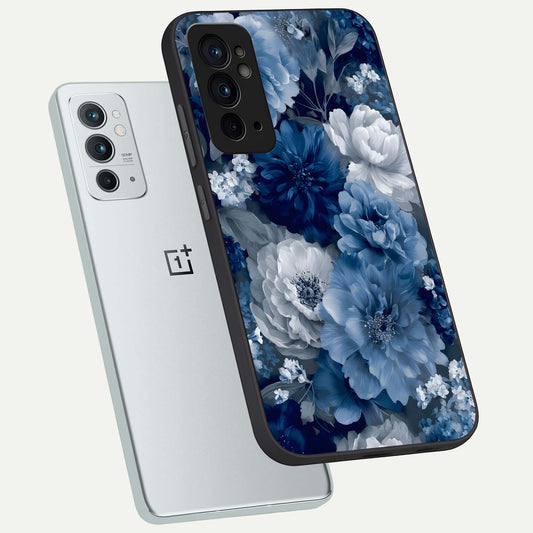  Royal Bloom Garden phone case For OnePlus 9RT showing premium glass back cover with detailed artwork