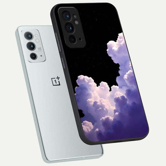  Starlit Night Whispers phone case For OnePlus 9RT showing premium glass back cover with detailed artwork