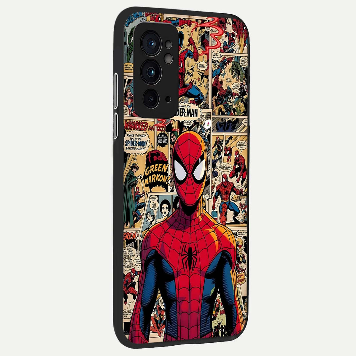  Aesthetic Spider back cover For OnePlus 9RT slim fit glass case with vibrant aesthetic design
