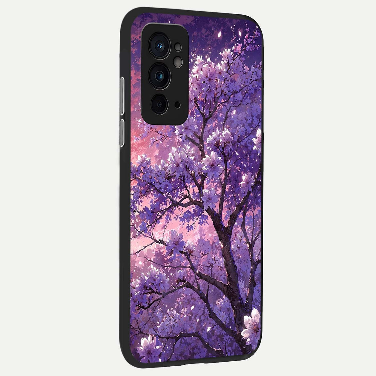  Blossom Tree back cover For OnePlus 9RT slim fit glass case with vibrant aesthetic design