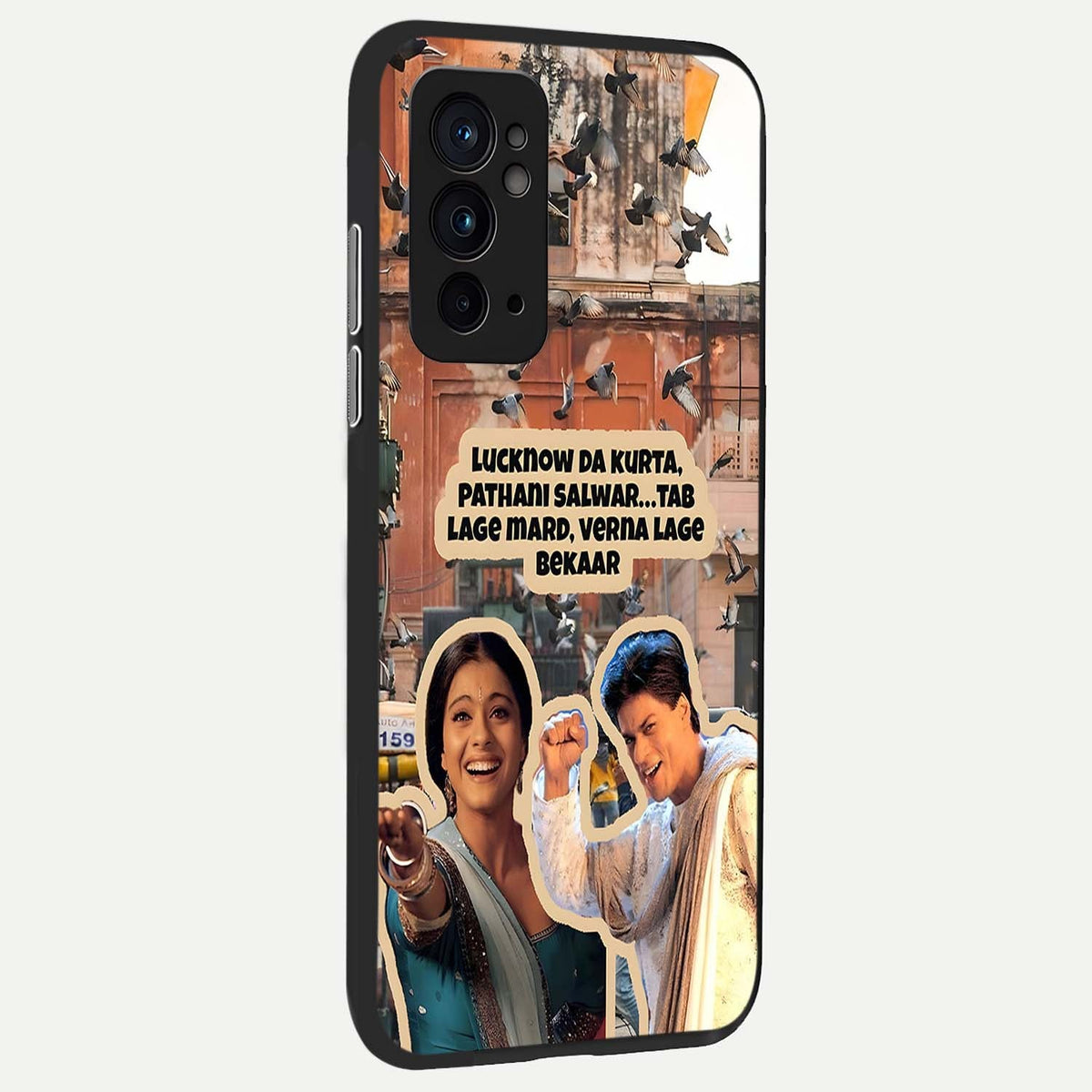  Desi Retro Vibes back cover For OnePlus 9RT slim fit glass case with vibrant aesthetic design