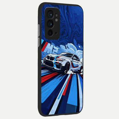  Drift Power Rush back cover For OnePlus 9RT slim fit glass case with vibrant aesthetic design