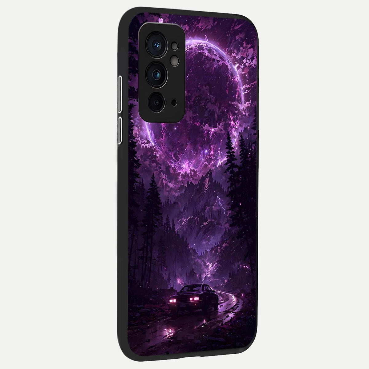  Eternal Cosmic Drive back cover For OnePlus 9RT slim fit glass case with vibrant aesthetic design