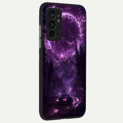  Eternal Cosmic Drive back cover For OnePlus 9RT slim fit glass case with vibrant aesthetic design