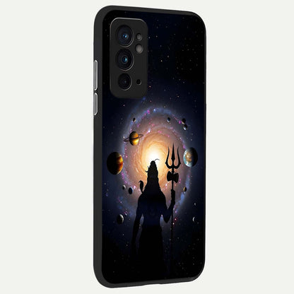  Galactic Shiva Vision back cover For OnePlus 9RT slim fit glass case with vibrant aesthetic design