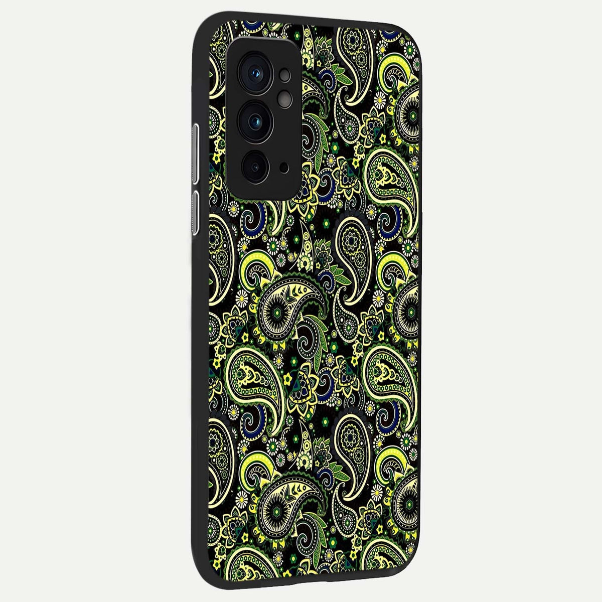  Green Lemon back cover For OnePlus 9RT slim fit glass case with vibrant aesthetic design
