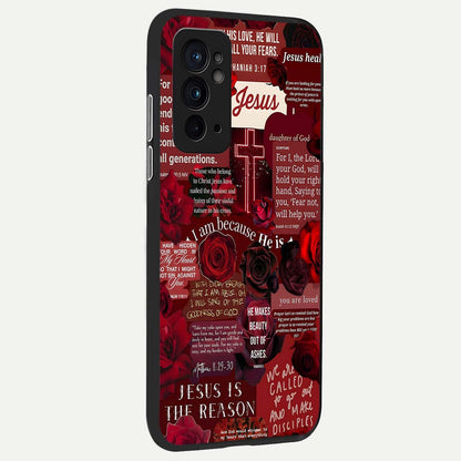  Jesus Love Heals back cover For OnePlus 9RT slim fit glass case with vibrant aesthetic design