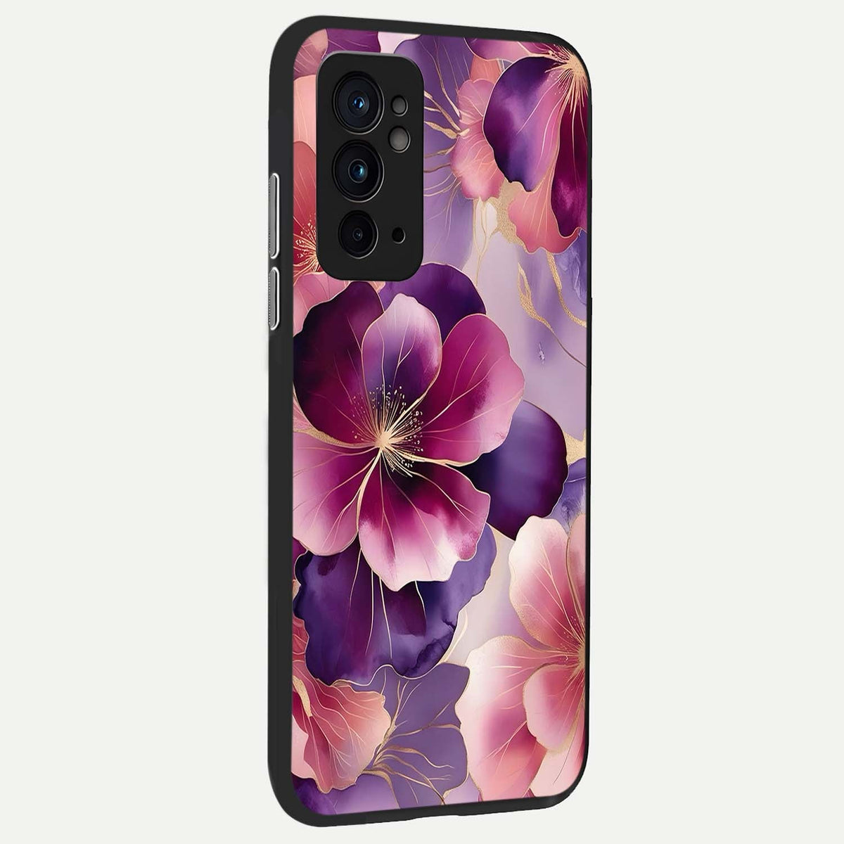  Pink Bouquet Florals back cover For OnePlus 9RT slim fit glass case with vibrant aesthetic design