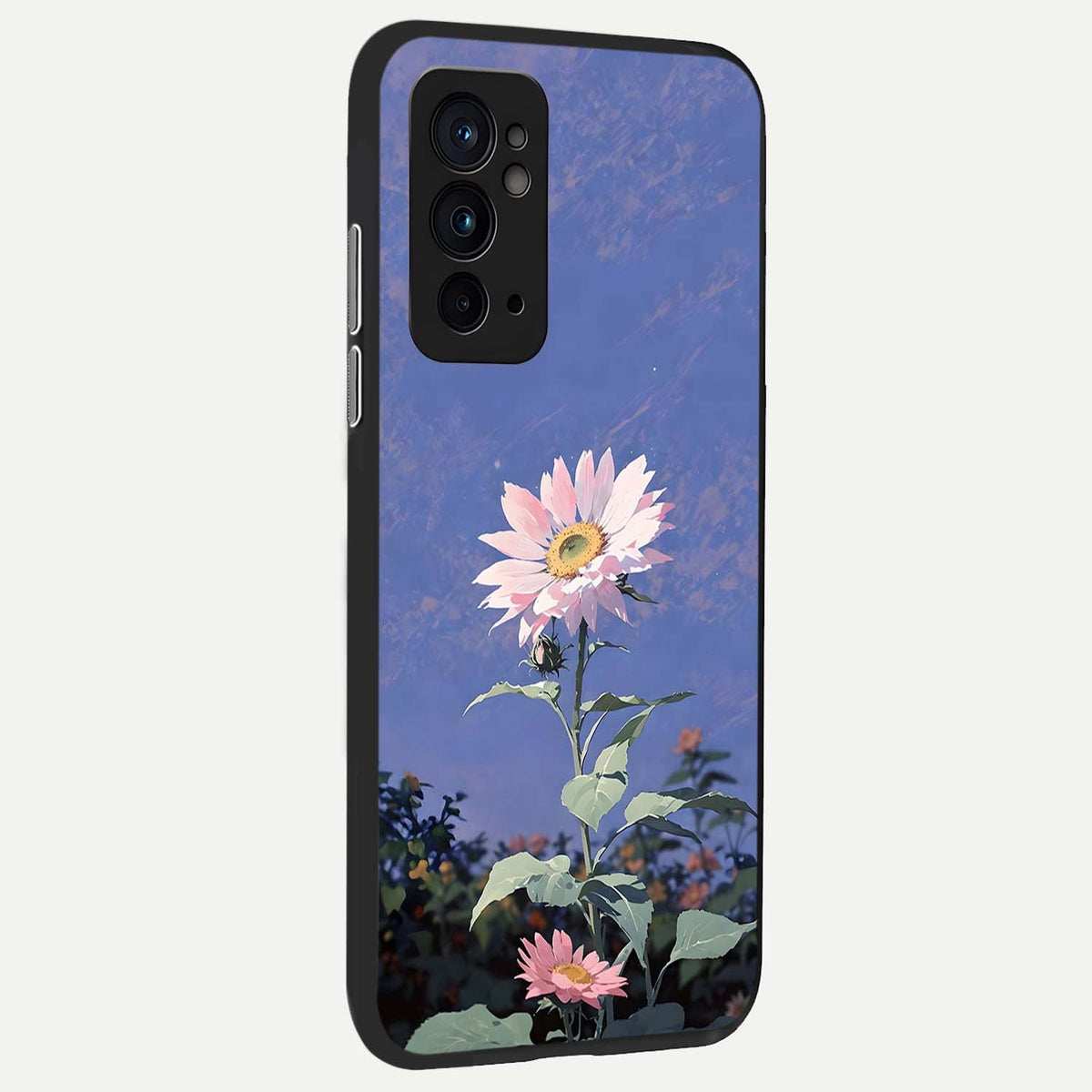  Pink Shells Outline back cover For OnePlus 9RT slim fit glass case with vibrant aesthetic design