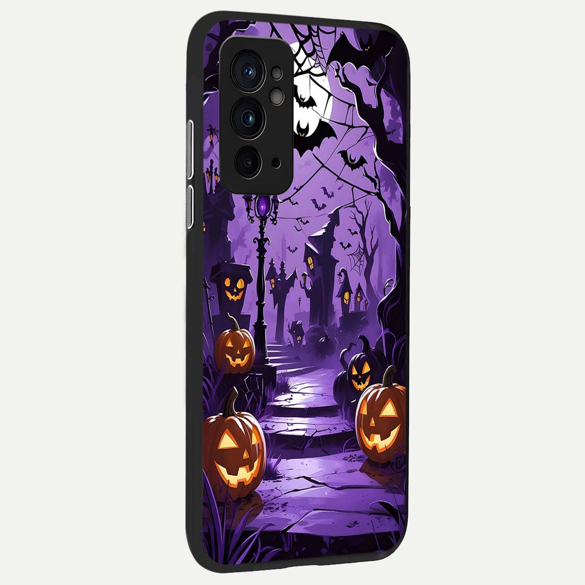  Pumpkin Patch Halloween back cover For OnePlus 9RT slim fit glass case with vibrant aesthetic design