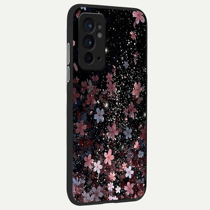  Starlit Flower Dreams back cover For OnePlus 9RT slim fit glass case with vibrant aesthetic design