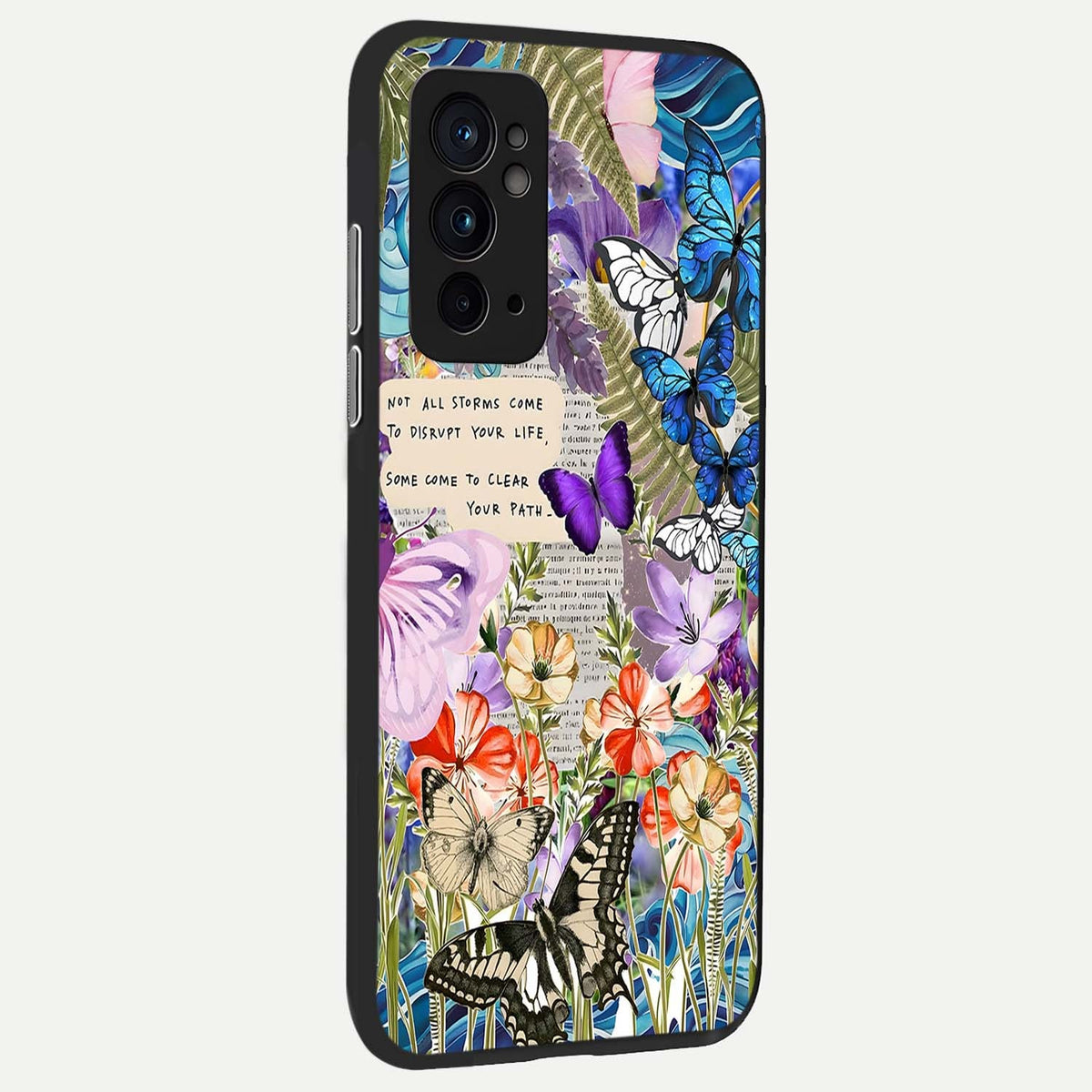  Storm Path Bloom back cover For OnePlus 9RT slim fit glass case with vibrant aesthetic design
