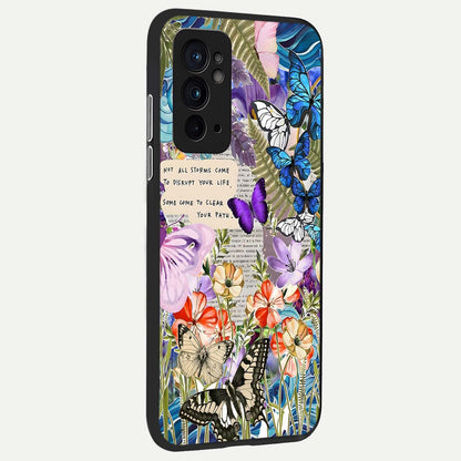  Storm Path Bloom back cover For OnePlus 9RT slim fit glass case with vibrant aesthetic design