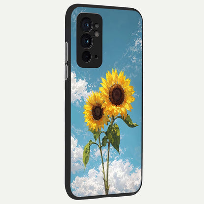  Sunlit Daisy Glow back cover For OnePlus 9RT slim fit glass case with vibrant aesthetic design
