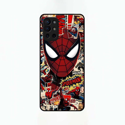 Aesthetic Wonder Spider Glass Case For OnePlus 9R back cover – full design glossy printed glass finish