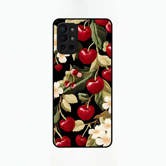  Blooming Spendor Bird Glass Case For OnePlus 9R back cover – full design glossy printed glass finish