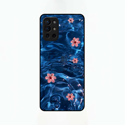 Bloom Thread Art Glass Case For OnePlus 9R back cover – full design glossy printed glass finish