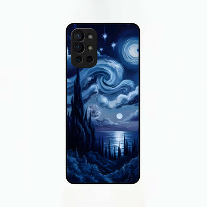  Celestial Dream Van Gogh Glass Case For OnePlus 9R back cover – full design glossy printed glass finish