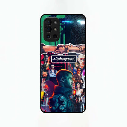  CYBERPUNK Legacy Glass Case For OnePlus 9R back cover – full design glossy printed glass finish