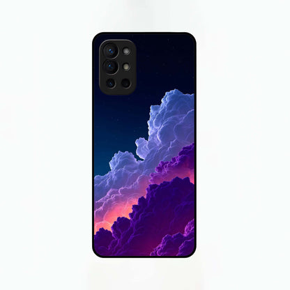  Dreamy Cloud Skies Glass Case For OnePlus 9R back cover – full design glossy printed glass finish