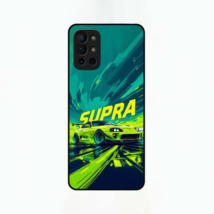  Electric Supra Thunder Glass Case For OnePlus 9R back cover – full design glossy printed glass finish
