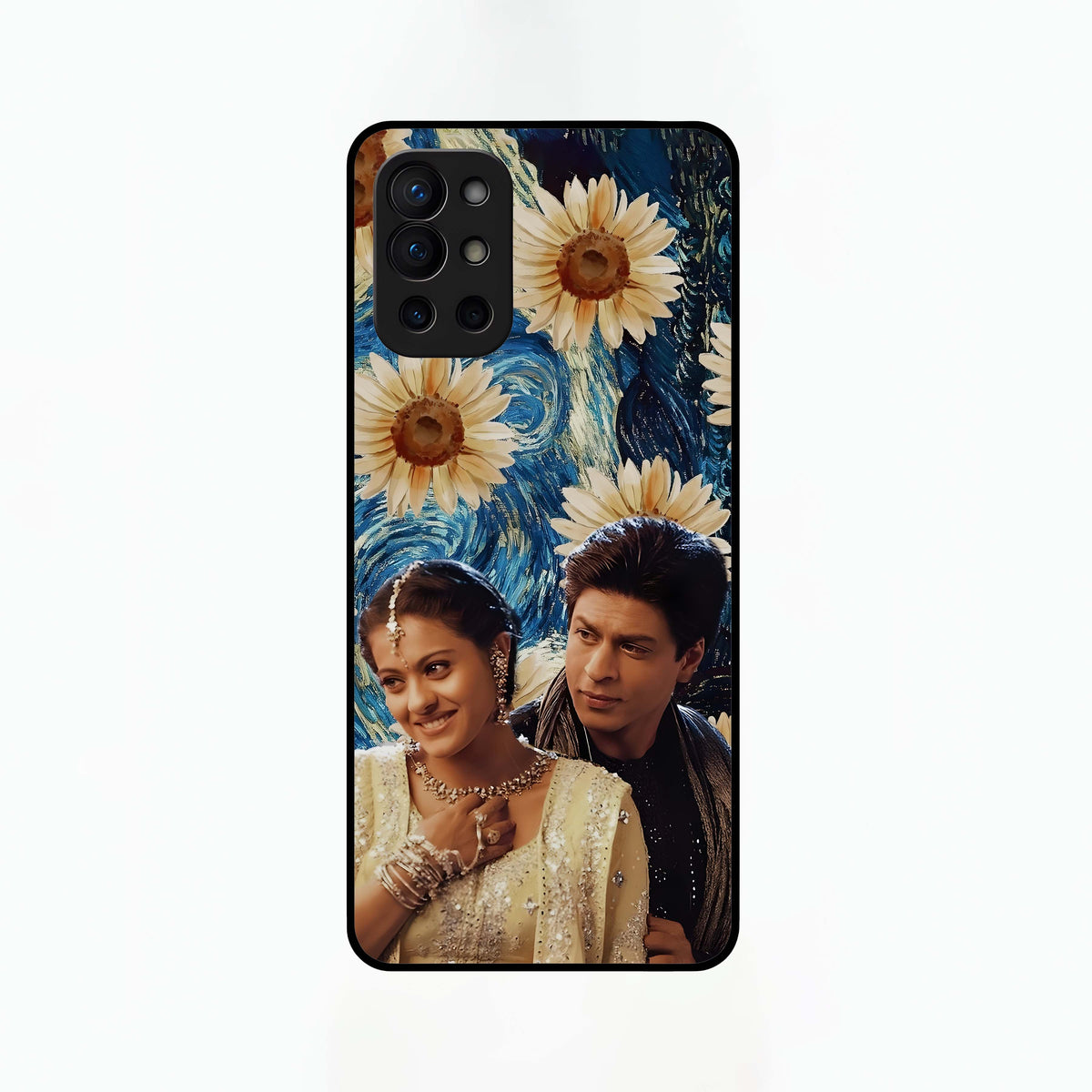  Eternal Love Story Glass Case For OnePlus 9R back cover – full design glossy printed glass finish