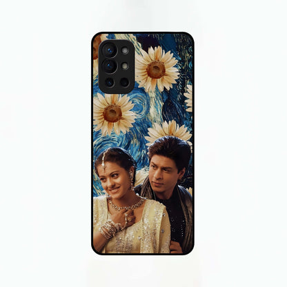  Eternal Love Story Glass Case For OnePlus 9R back cover – full design glossy printed glass finish