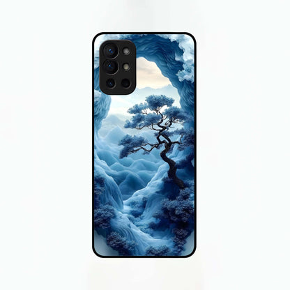  Frozen Serenity Gate Glass Case For OnePlus 9R back cover – full design glossy printed glass finish