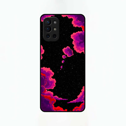  Galaxy Dream Frame Glass Case For OnePlus 9R back cover – full design glossy printed glass finish