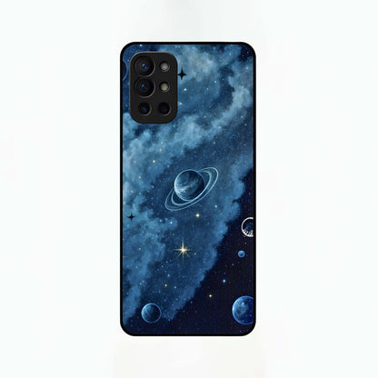  Galaxy Dream Space Glass Case For OnePlus 9R back cover – full design glossy printed glass finish