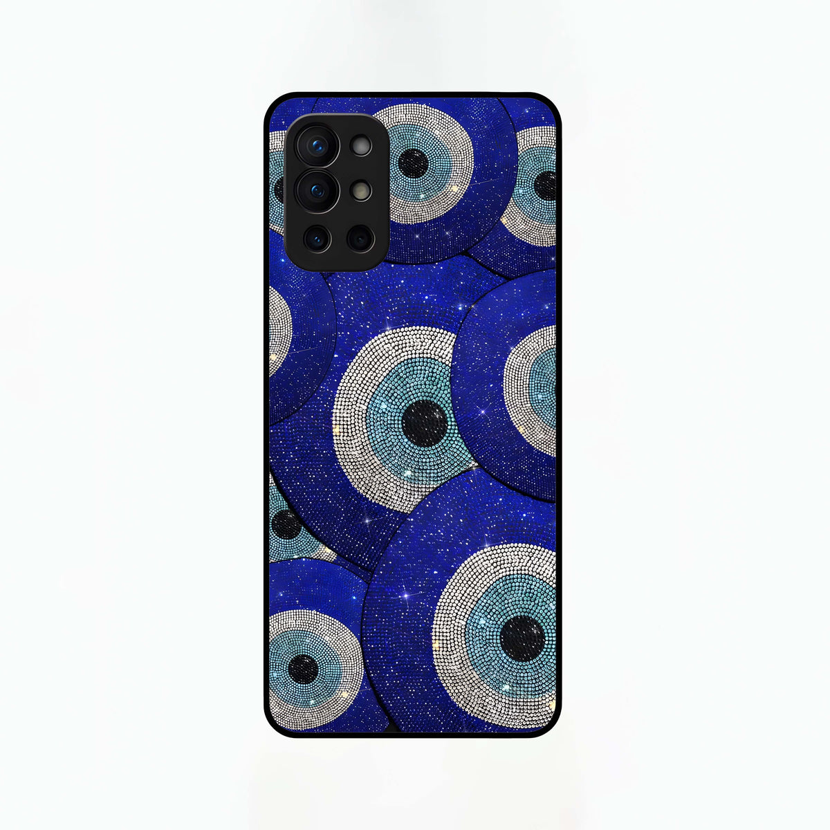  Galaxy Eye Flow Glass Case For OnePlus 9R back cover – full design glossy printed glass finish