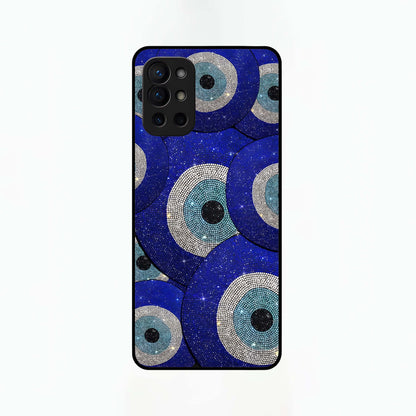  Galaxy Eye Flow Glass Case For OnePlus 9R back cover – full design glossy printed glass finish