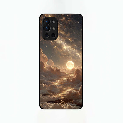  Golden Sky Dream Glass Case For OnePlus 9R back cover – full design glossy printed glass finish