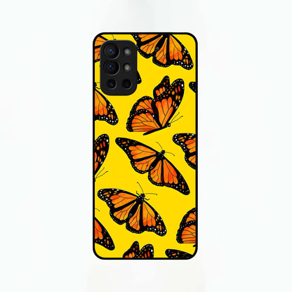  Golden Wing Flight Glass Case For OnePlus 9R back cover – full design glossy printed glass finish