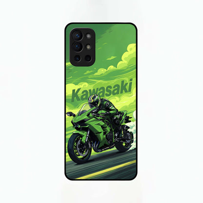  Greenery Sky Glass Case For OnePlus 9R back cover – full design glossy printed glass finish