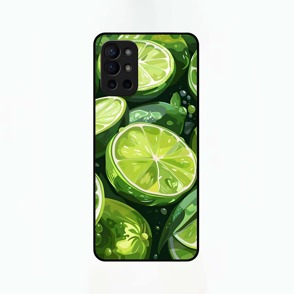  Green Kawasaki Glass Case For OnePlus 9R back cover – full design glossy printed glass finish