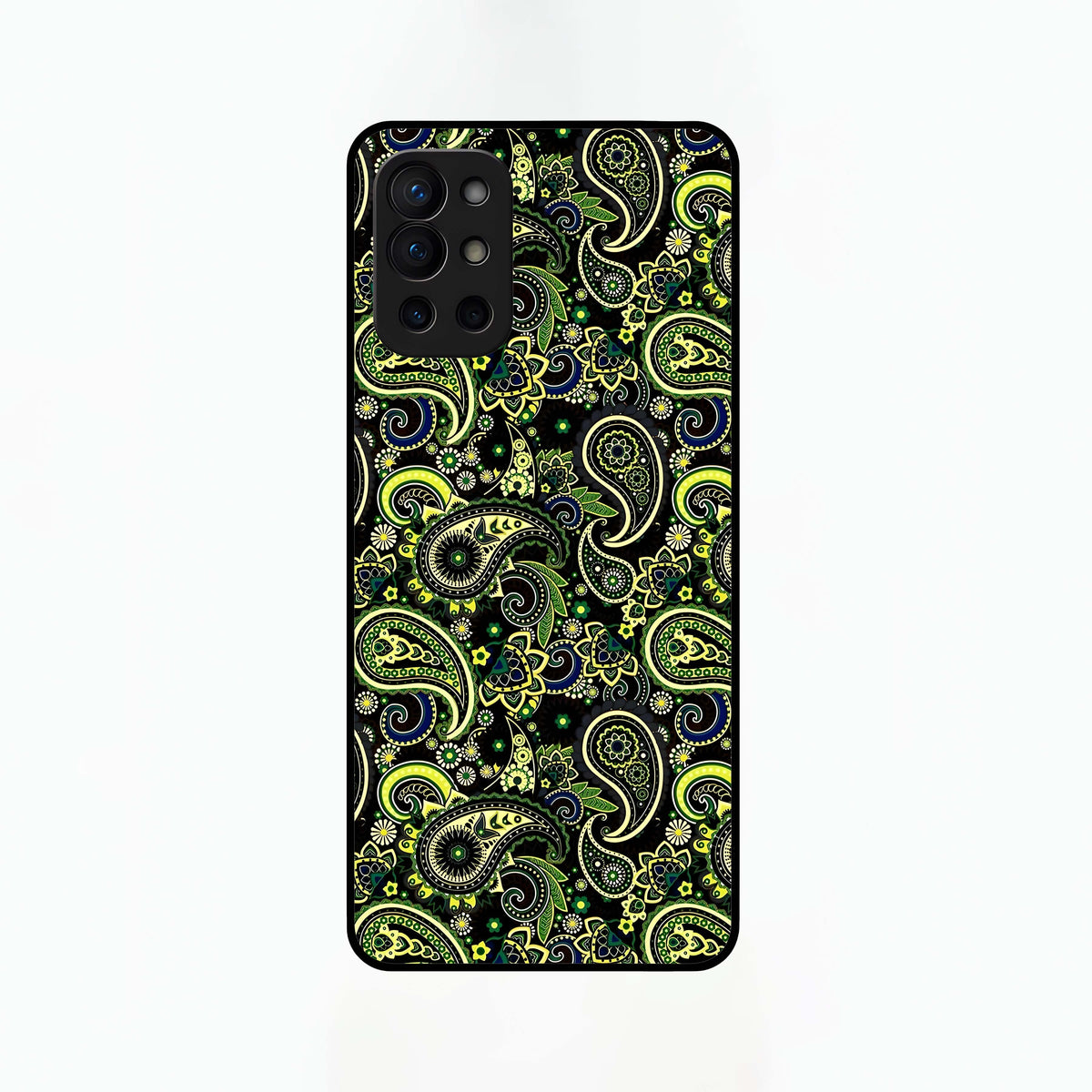  Green Lemon Glass Case For OnePlus 9R back cover – full design glossy printed glass finish