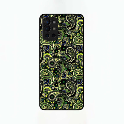  Green Lemon Glass Case For OnePlus 9R back cover – full design glossy printed glass finish