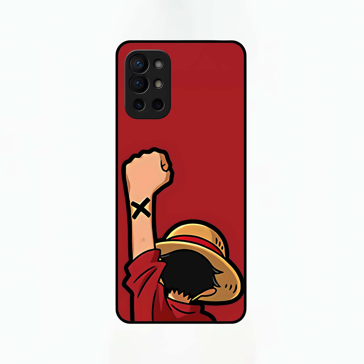  Luffy X Spirit Glass Case For OnePlus 9R back cover – full design glossy printed glass finish