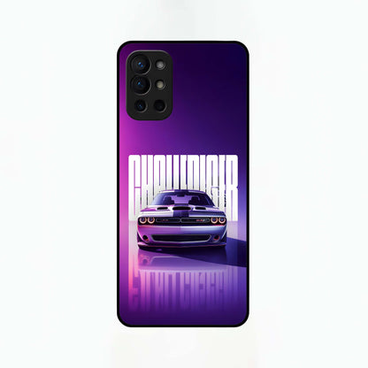  Midnight Muscle Ride Glass Case For OnePlus 9R back cover – full design glossy printed glass finish
