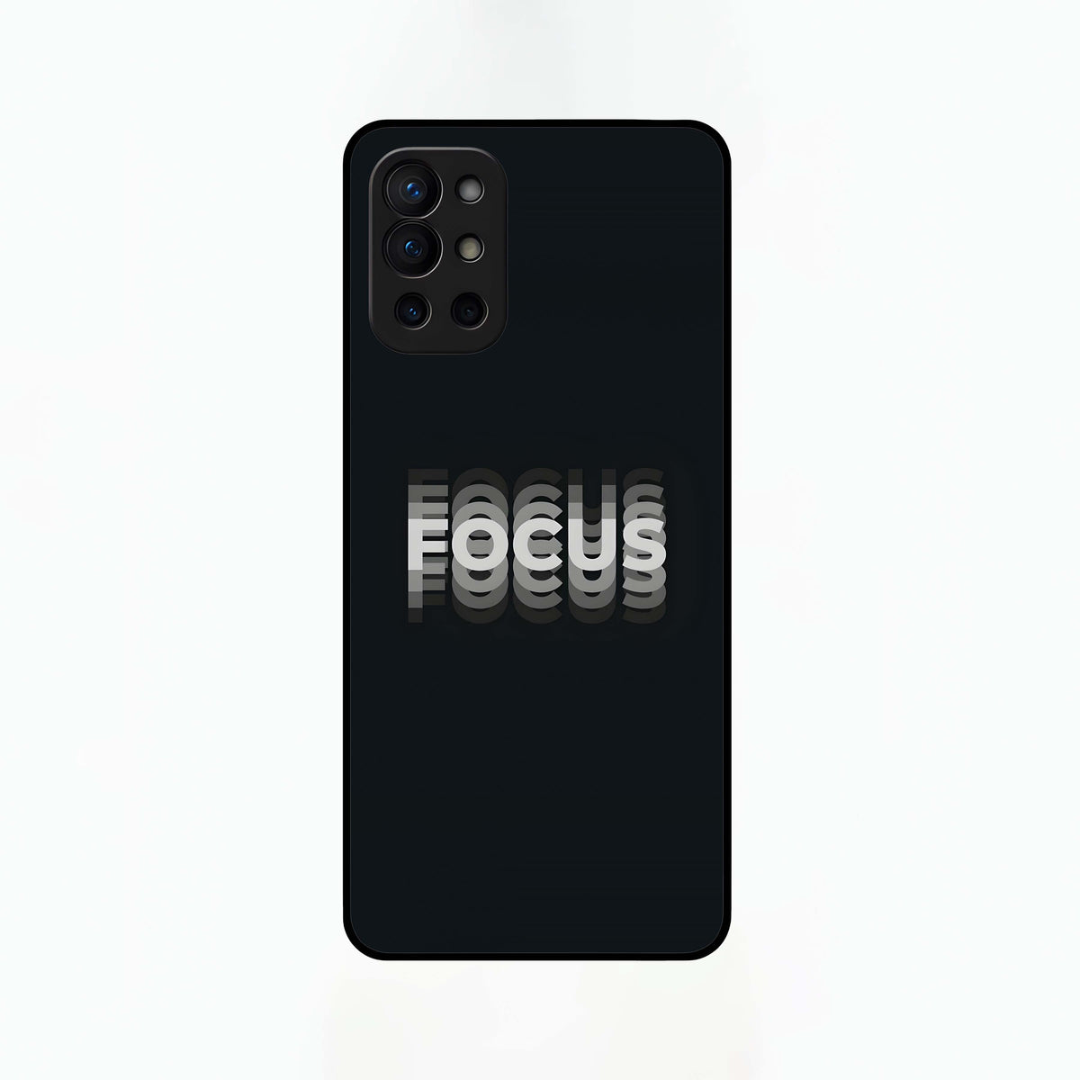  Mono Focus Vision Glass Case For OnePlus 9R back cover – full design glossy printed glass finish